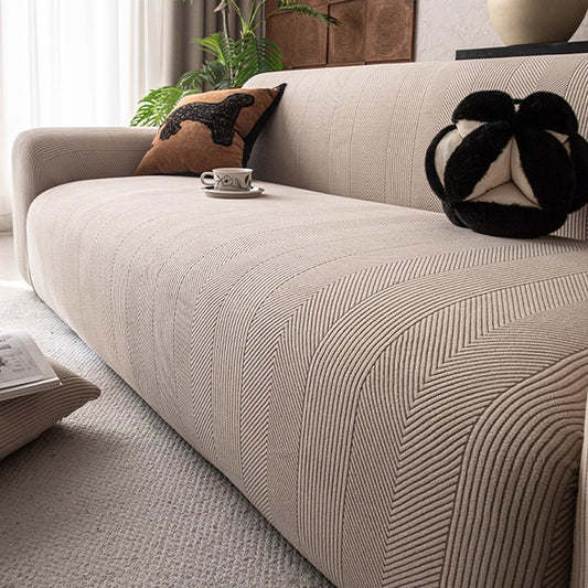 Geo Stretch Spill-Resistant Sofa Slipcover
