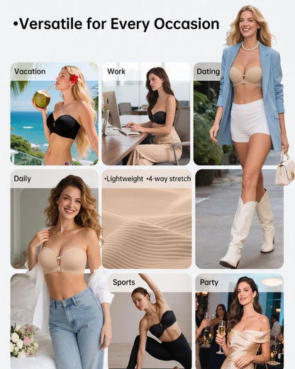 Strapless Push-up Bra - Cleavage Enhancer