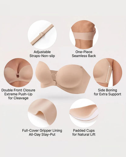 Strapless Push-up Bra - Cleavage Enhancer