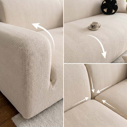 Geo Stretch Spill-Resistant Sofa Slipcover